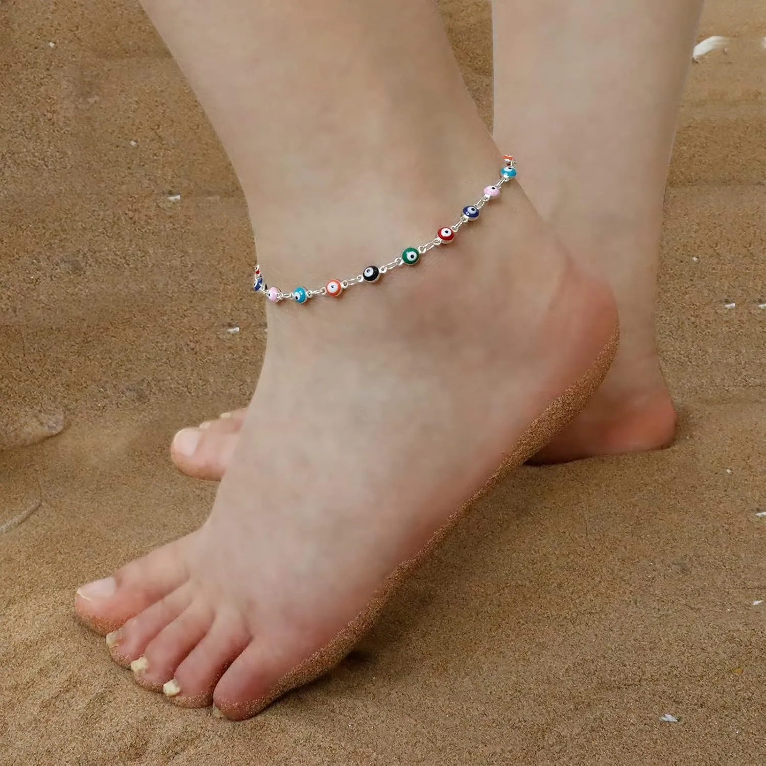 Ankle Bracelets for Women Gold Anklets Summer Beach Vacation Outfits Dainty Paperclip Link Chain Anklets Foot Jewelry Gifts