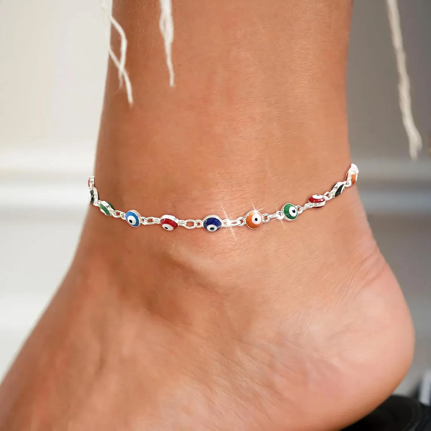 Ankle Bracelets for Women Gold Anklets Summer Beach Vacation Outfits Dainty Paperclip Link Chain Anklets Foot Jewelry Gifts