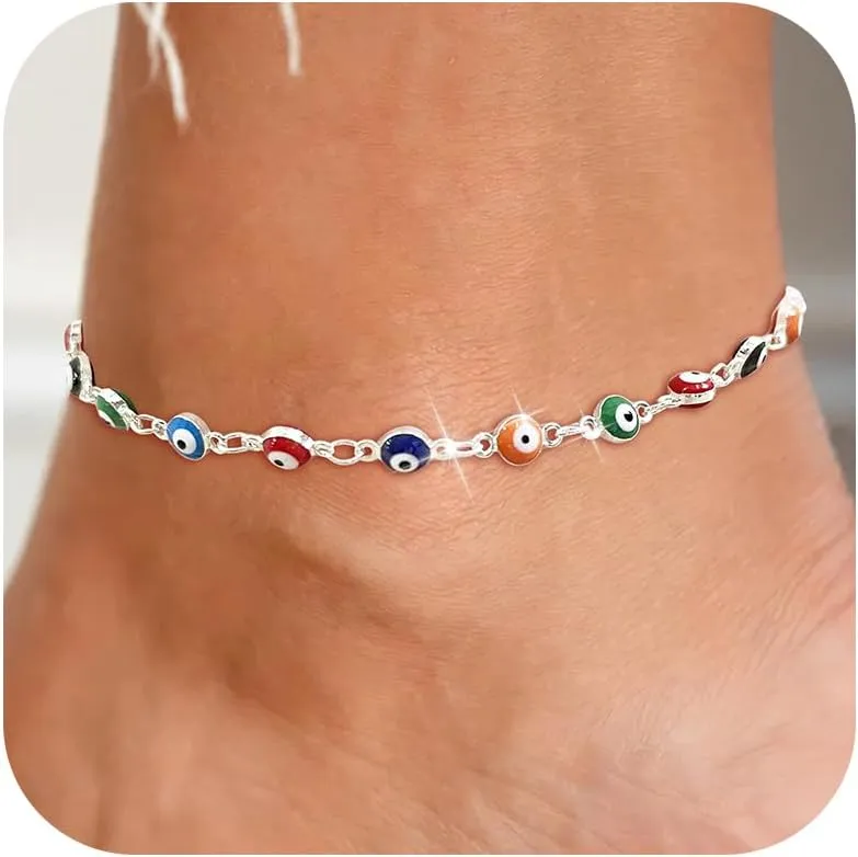 Ankle Bracelets for Women Gold Anklets Summer Beach Vacation Outfits Dainty Paperclip Link Chain Anklets Foot Jewelry Gifts