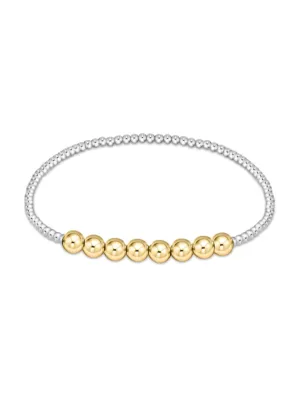 Classic Beaded Bliss 2.5MM Bead Bracelet 5MM Mixed Metal [BCL25BEBLMXM5]