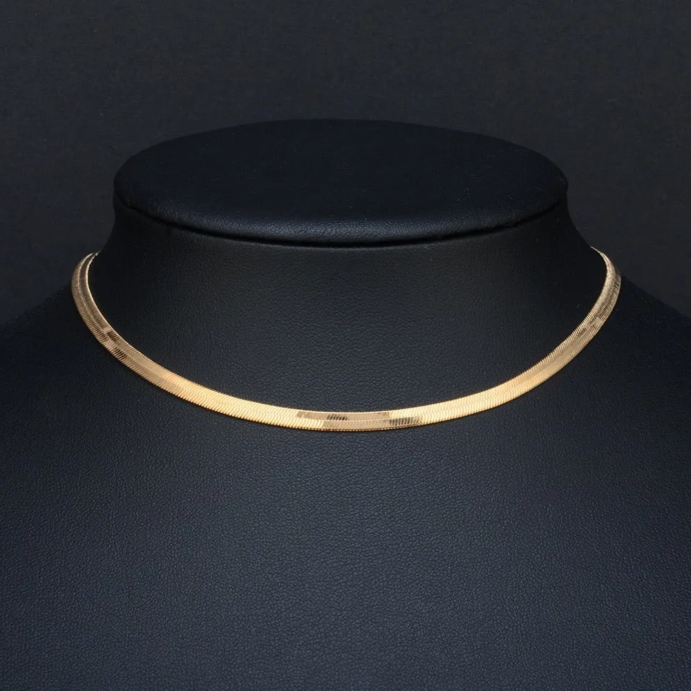 Clavicle Blade Necklace Chain, Stainless Steel 35 5cm