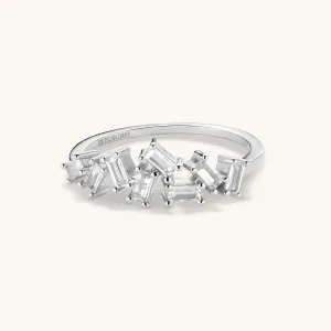 Crystal Ring in Silver