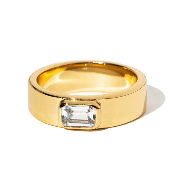 Emerald Cut Cigar Ring