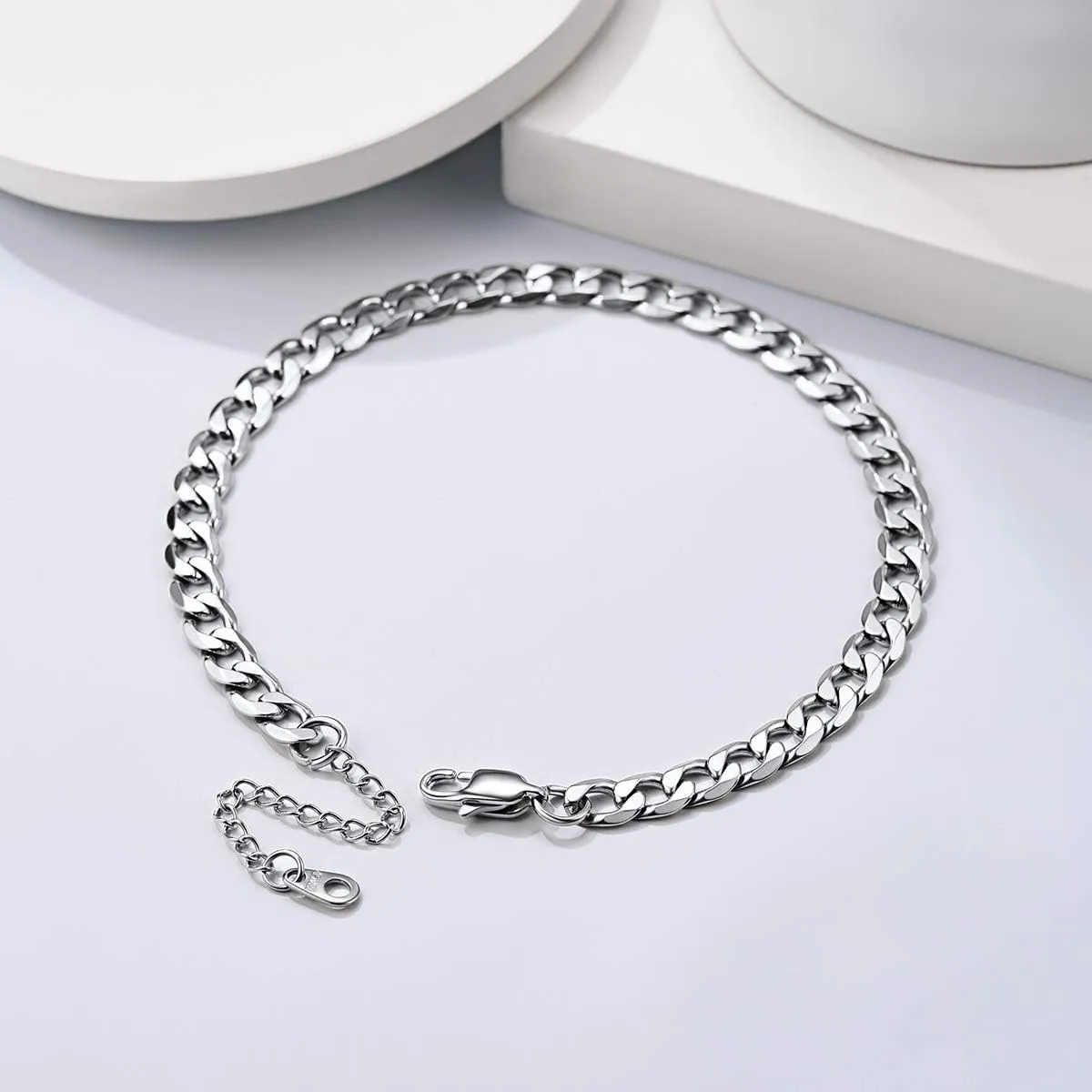 FOCALOOK 14K Gold Plated Anklets for Women Waterproof Plus Size Ankle Bracelet 8.5-10.5 Inch Adjustable Mariner/Figaro/Flat Snake/Cuban Link Chain Anklet Jewelry for Summer Beach Holiday