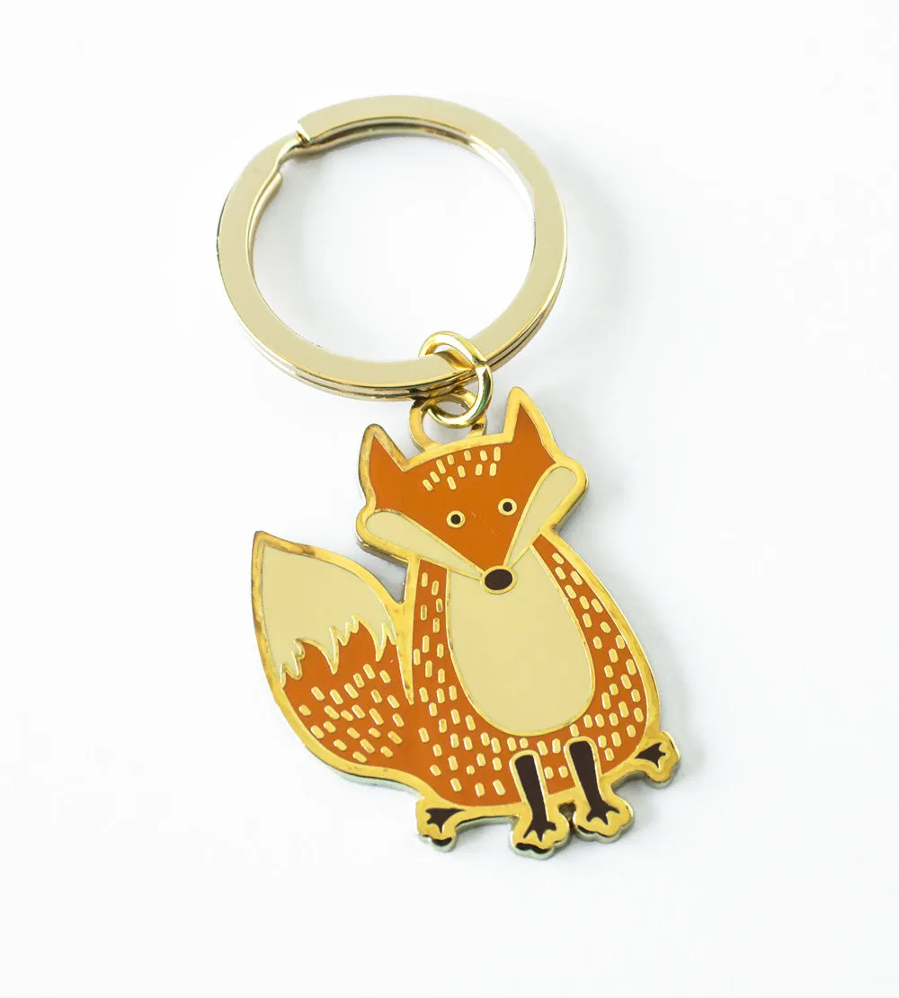 Fox Keychain - Hard enamel key chain