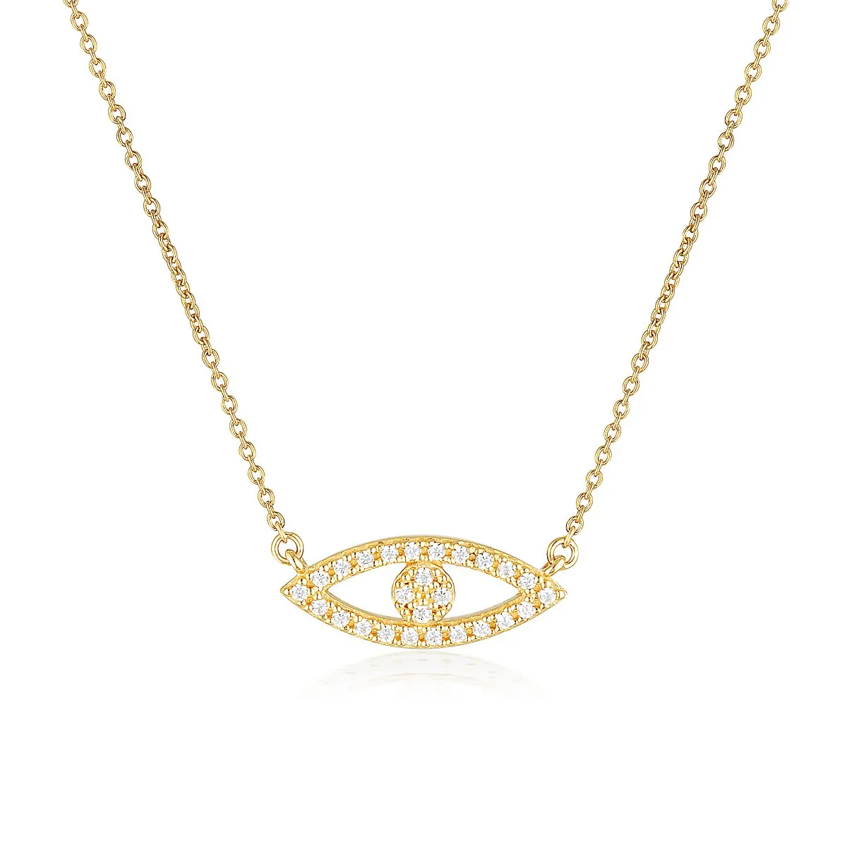 GEORGINI ROCK STAR EVIL EYE GOLD PENDANT