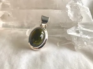 Green Tourmaline Ansley Pendant - Oval