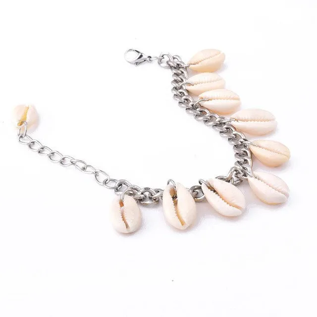 Handmade Shell Tassel Pendant Barefoot Ankle Bracelet For Women