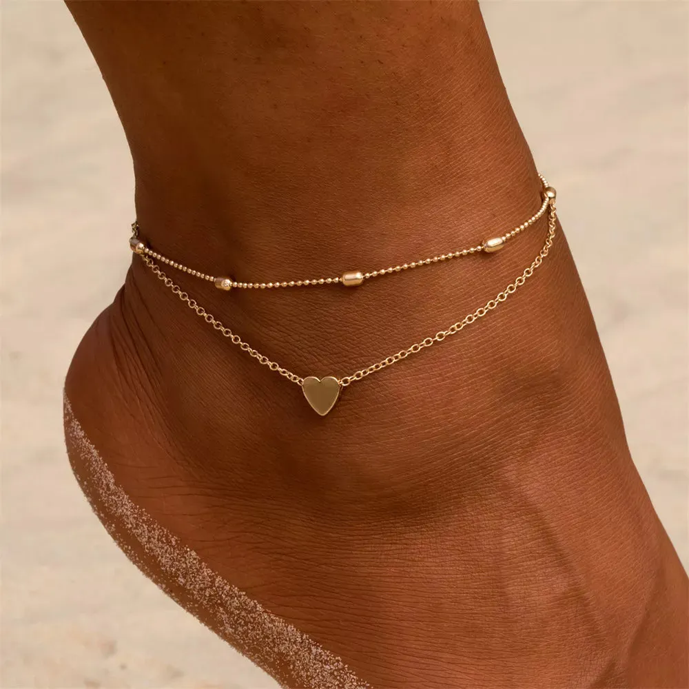 Heart Chain Anklet