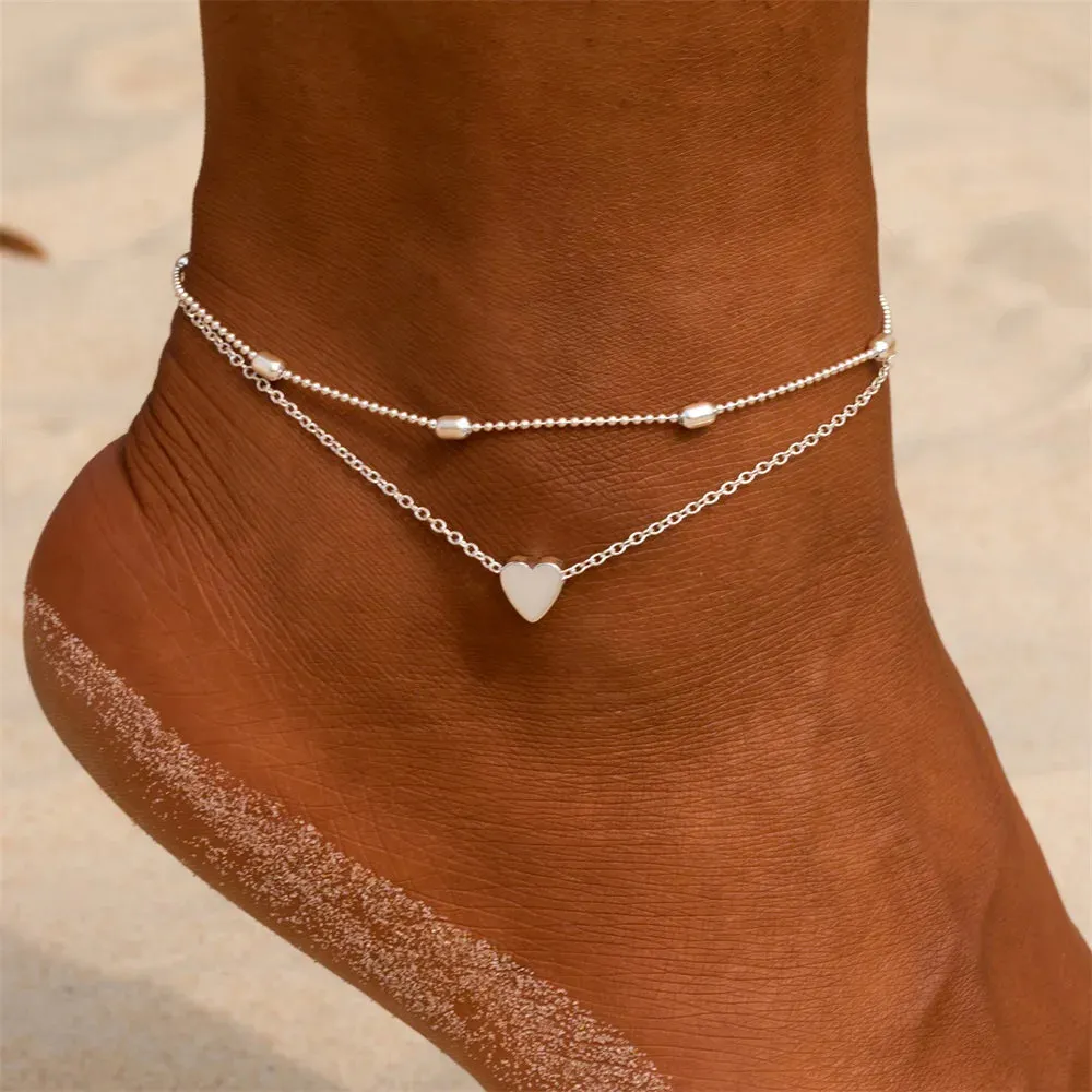 Heart Chain Anklet