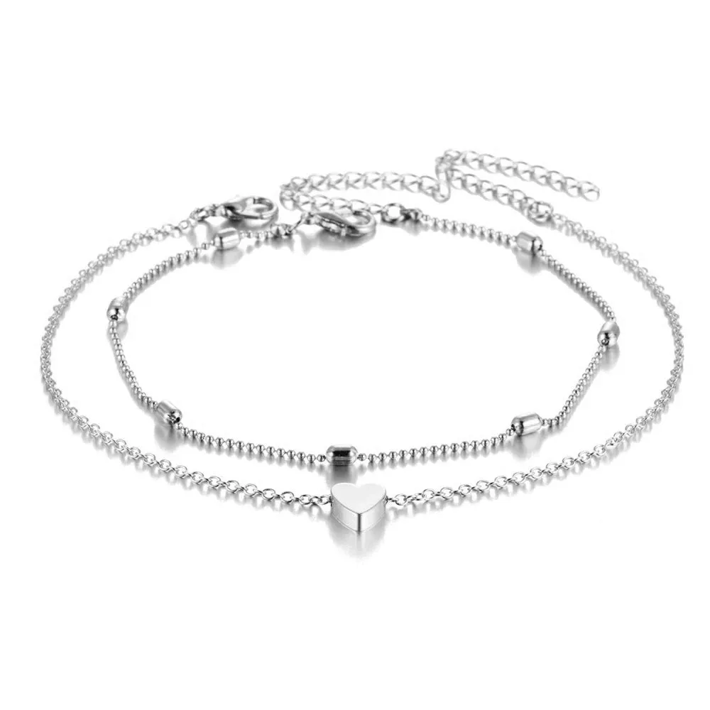 Heart Chain Anklet