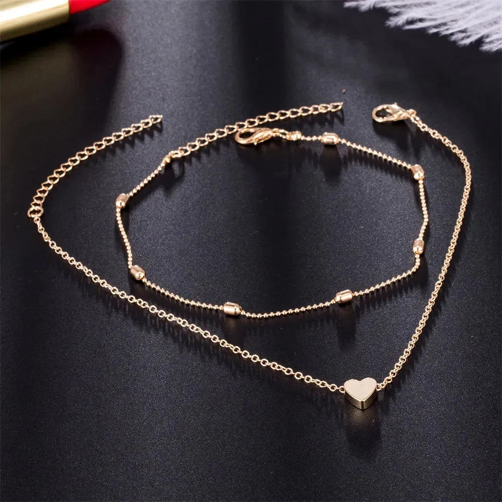 Heart Chain Anklet