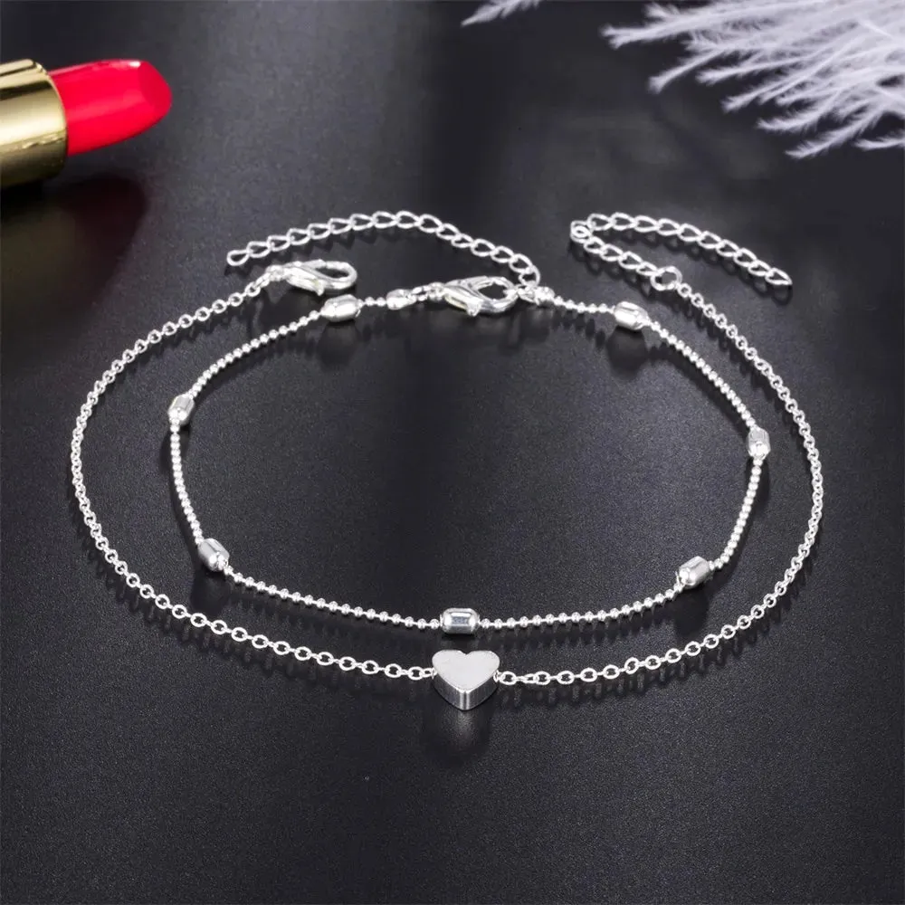 Heart Chain Anklet