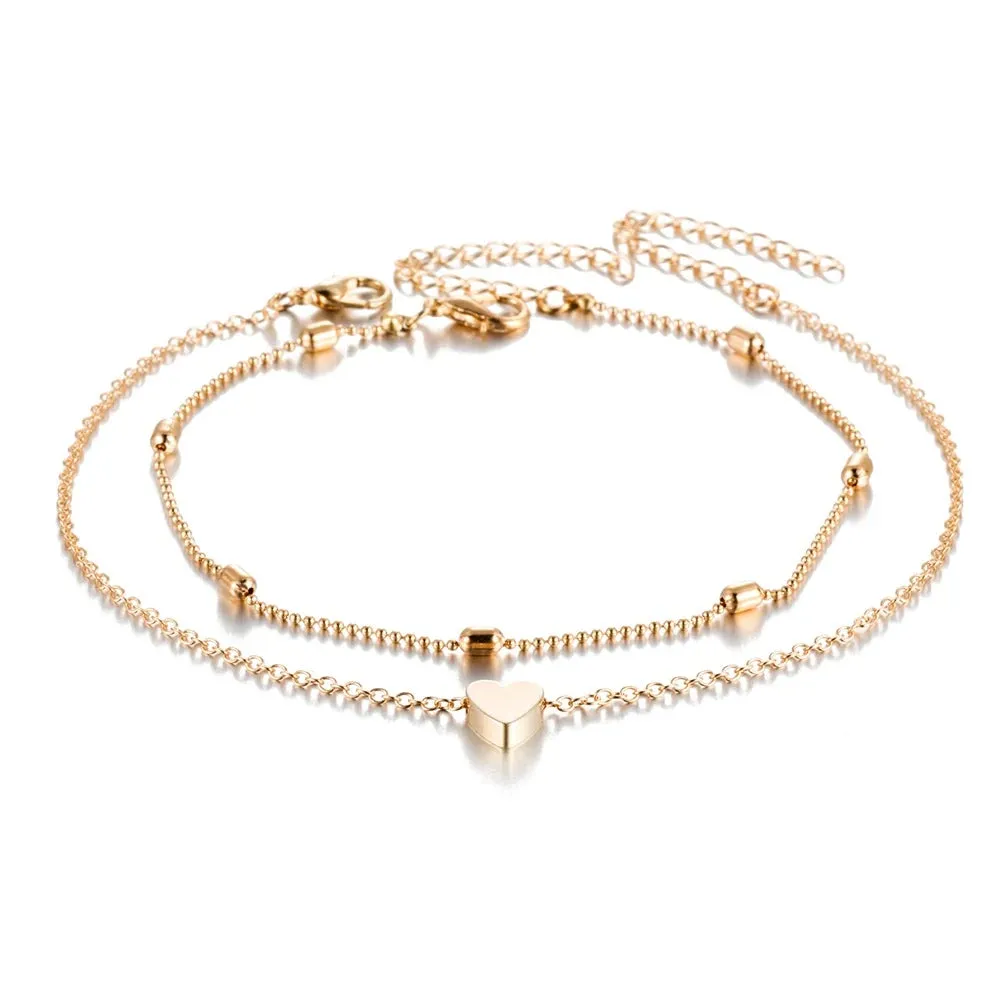Heart Chain Anklet