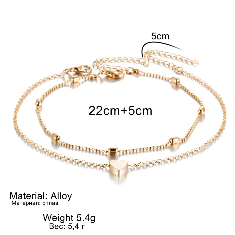 Heart Chain Anklet