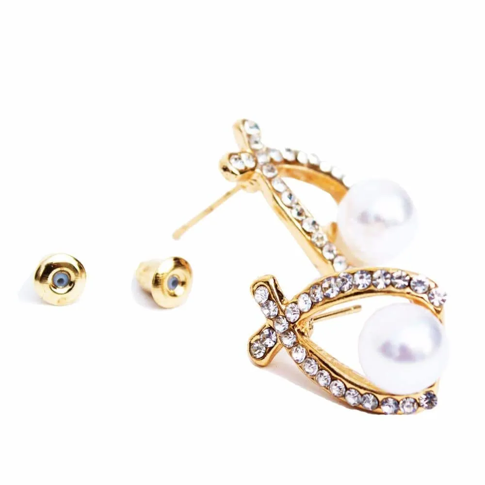 Joker & Witch Pretty Pearl Ear studs for Women