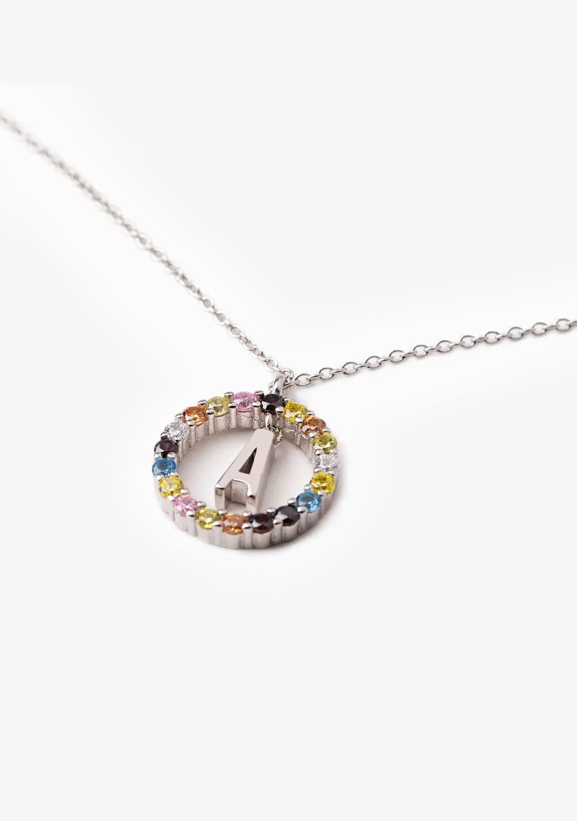 Necklace Iniziale Letter A Silver