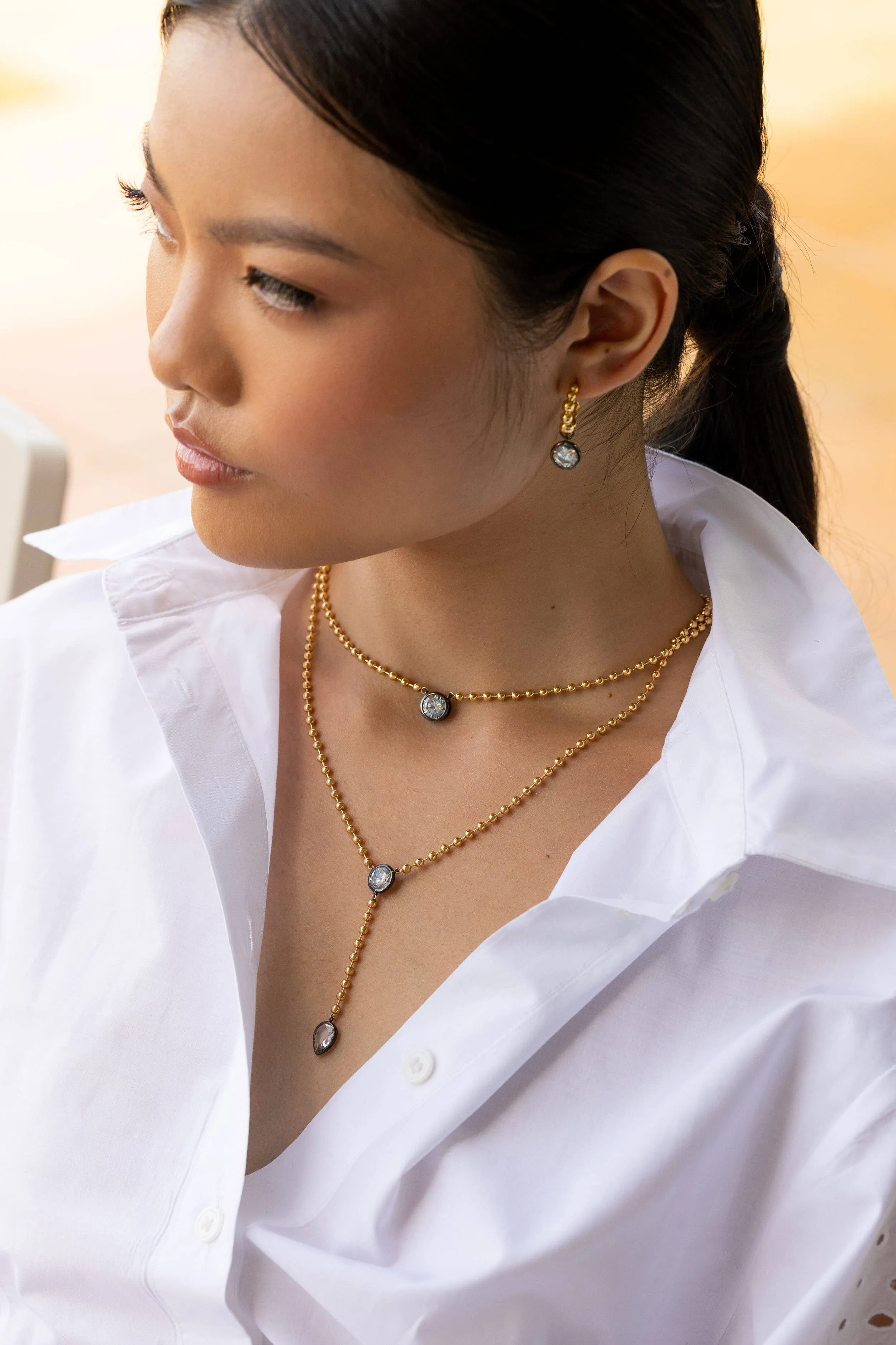 Olivia Ball Necklace - Round