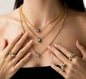 Olivia Ball Necklace - Round