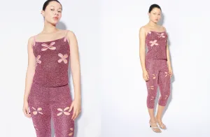 Pink Lurex Cami