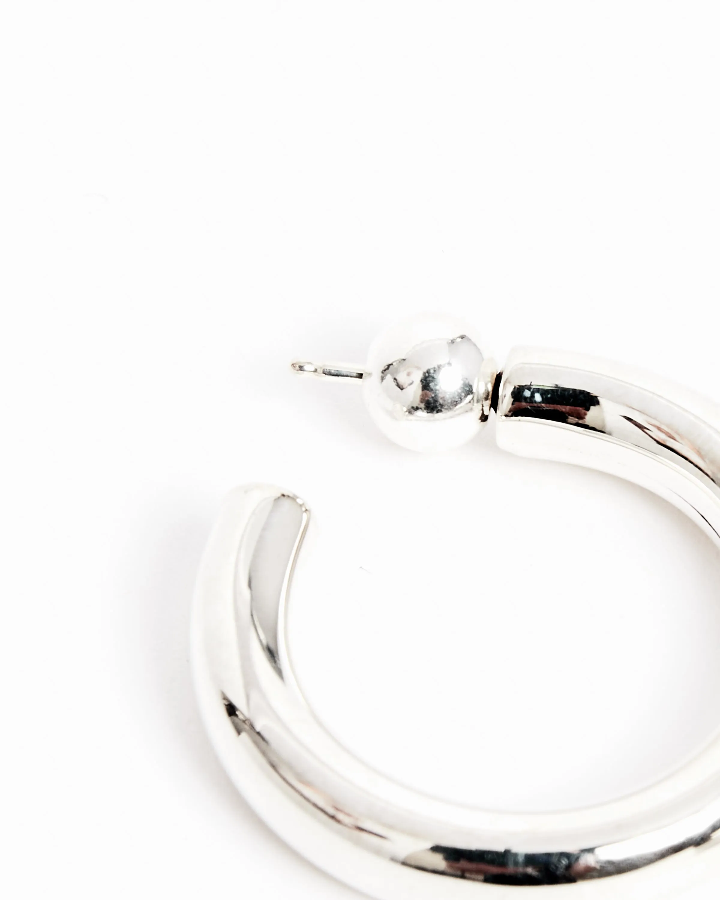 Small Everyday Hoops in Sterling Silver