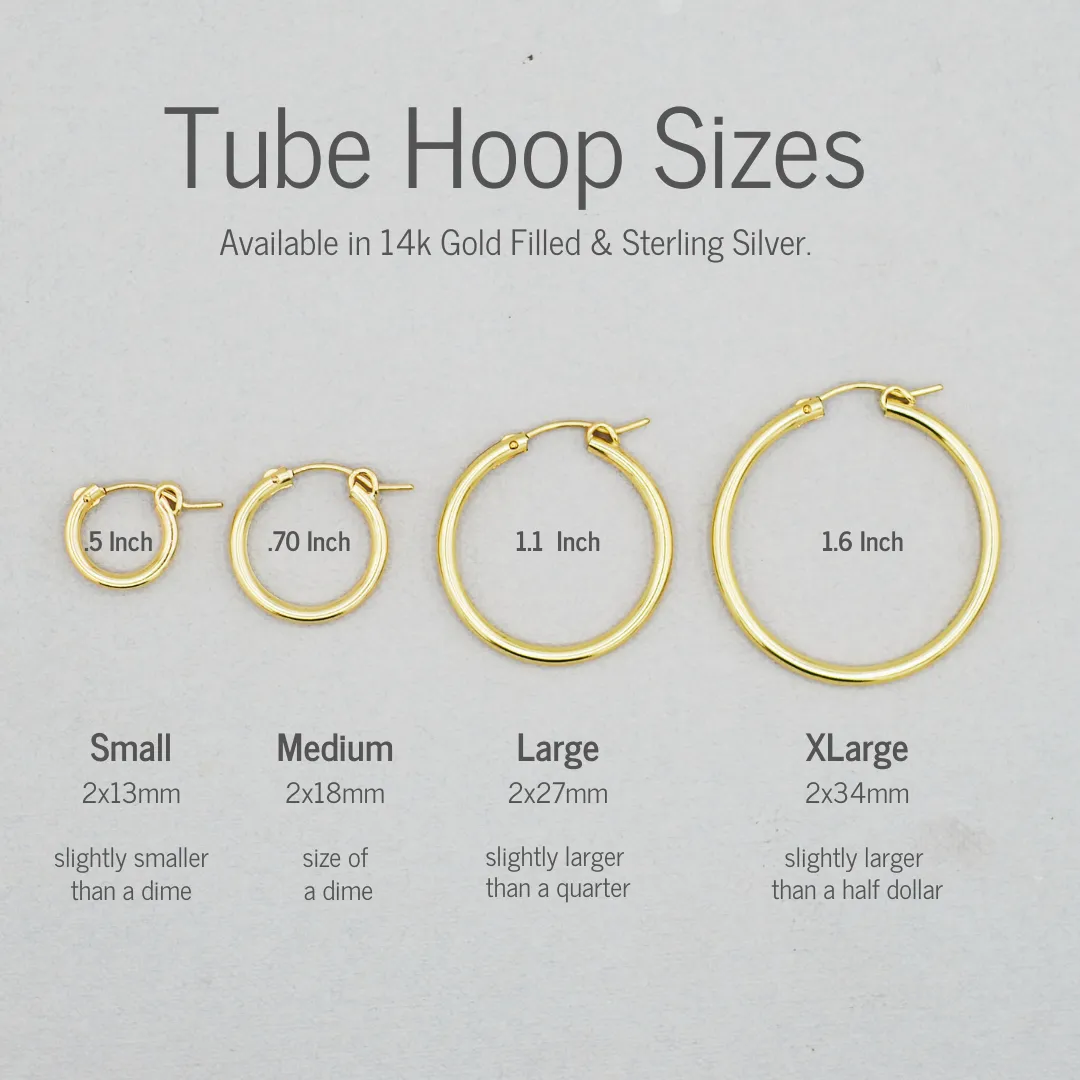 Tube Hoops & Petite Beaded Lux Drops