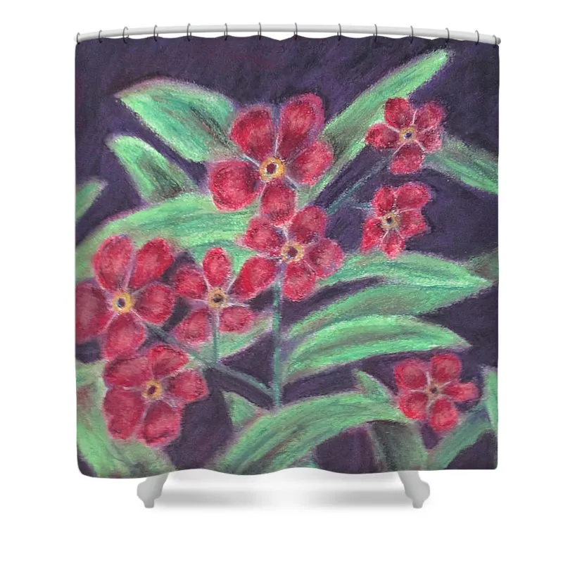 Visions of Forget Me Nots ~ Shower Curtain