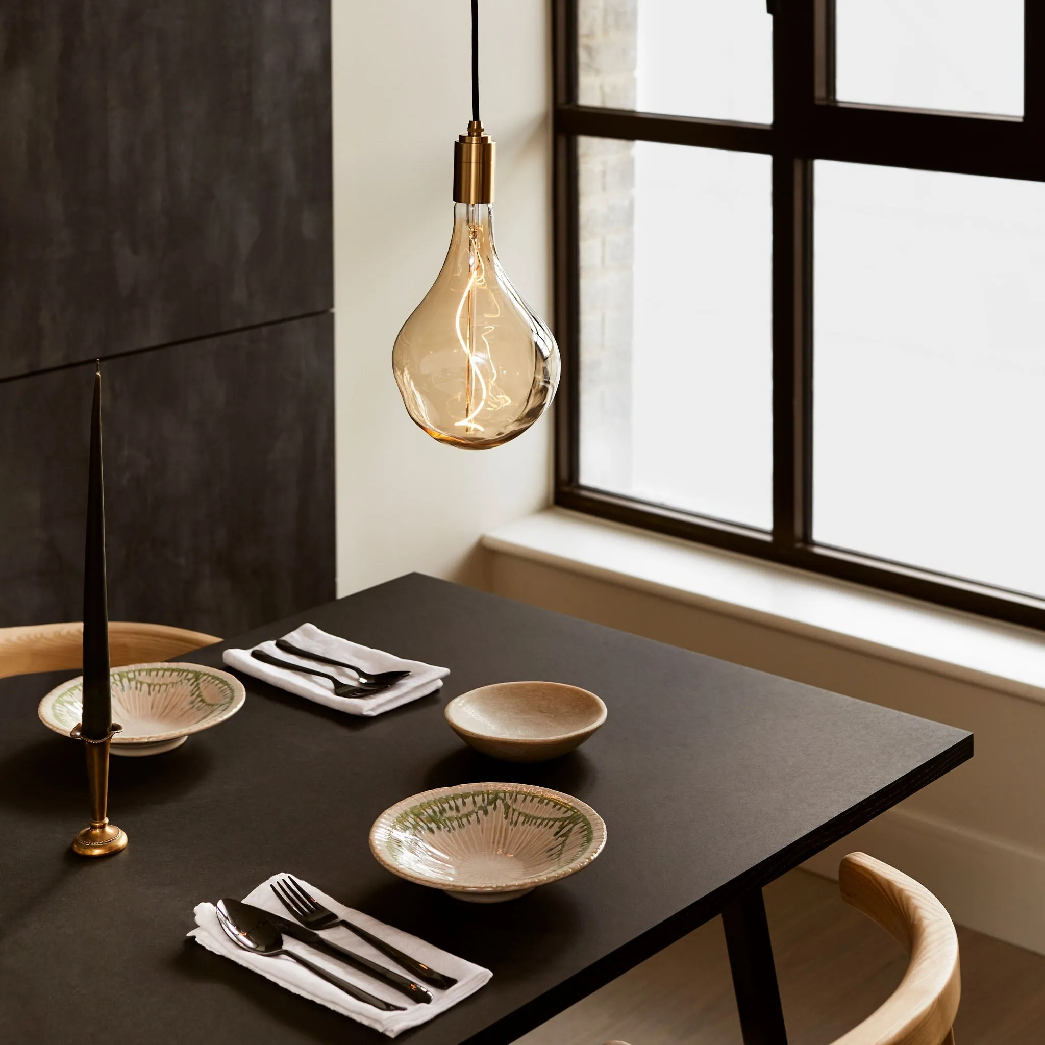 Voronoi II Pendant Light in Walnut
