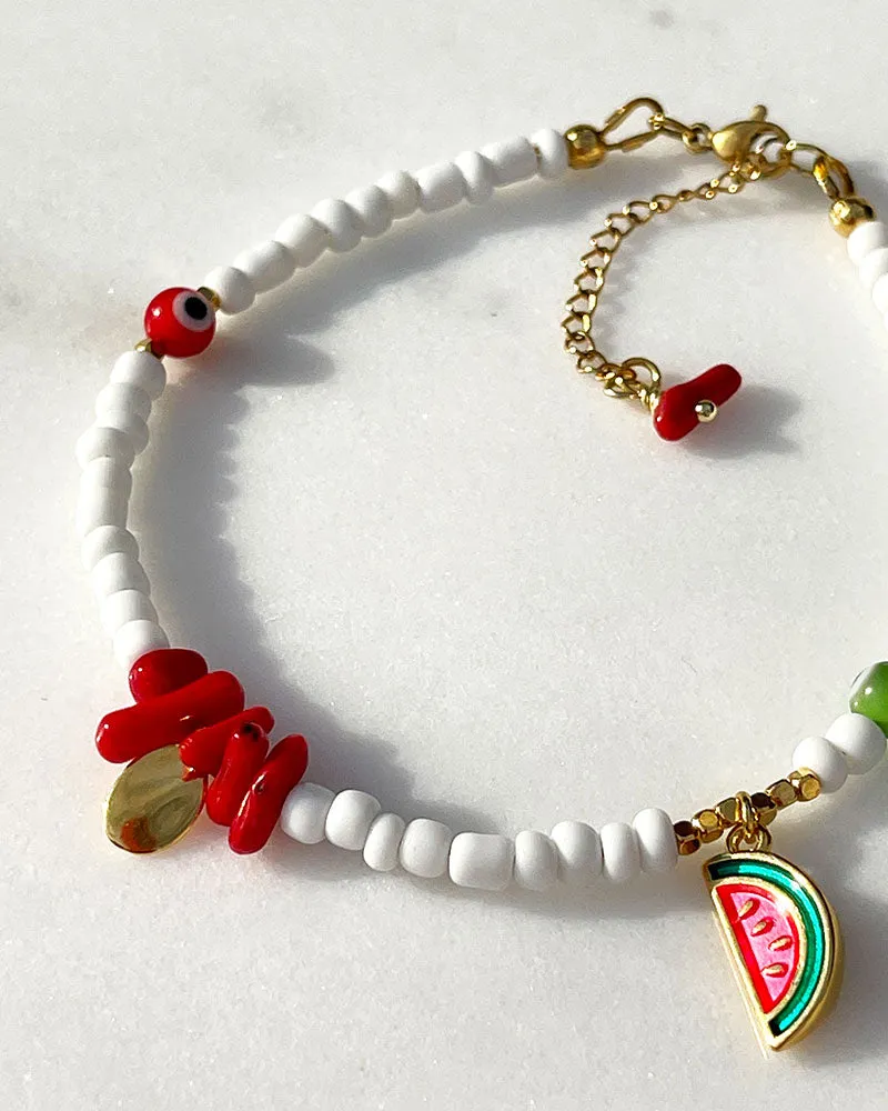 WATERMELON FRUIT ANKLET