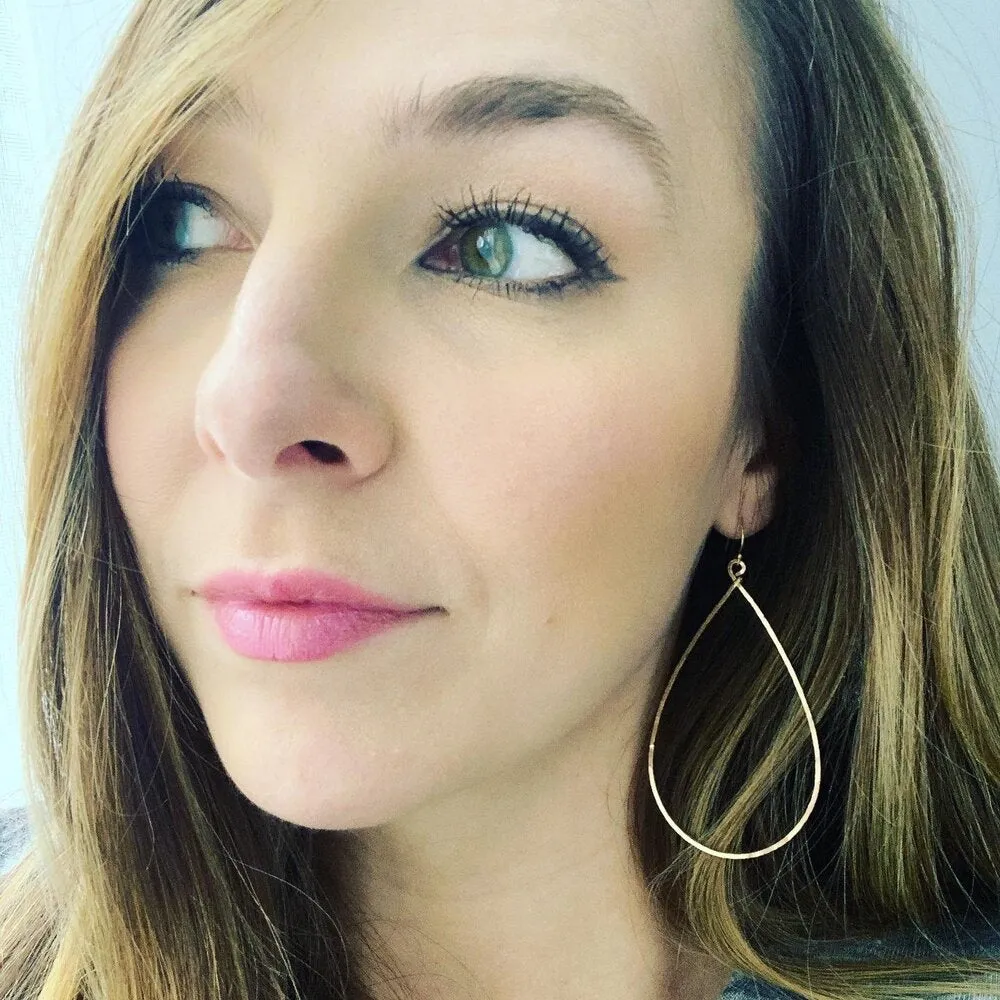 XL Teardrop Hoops