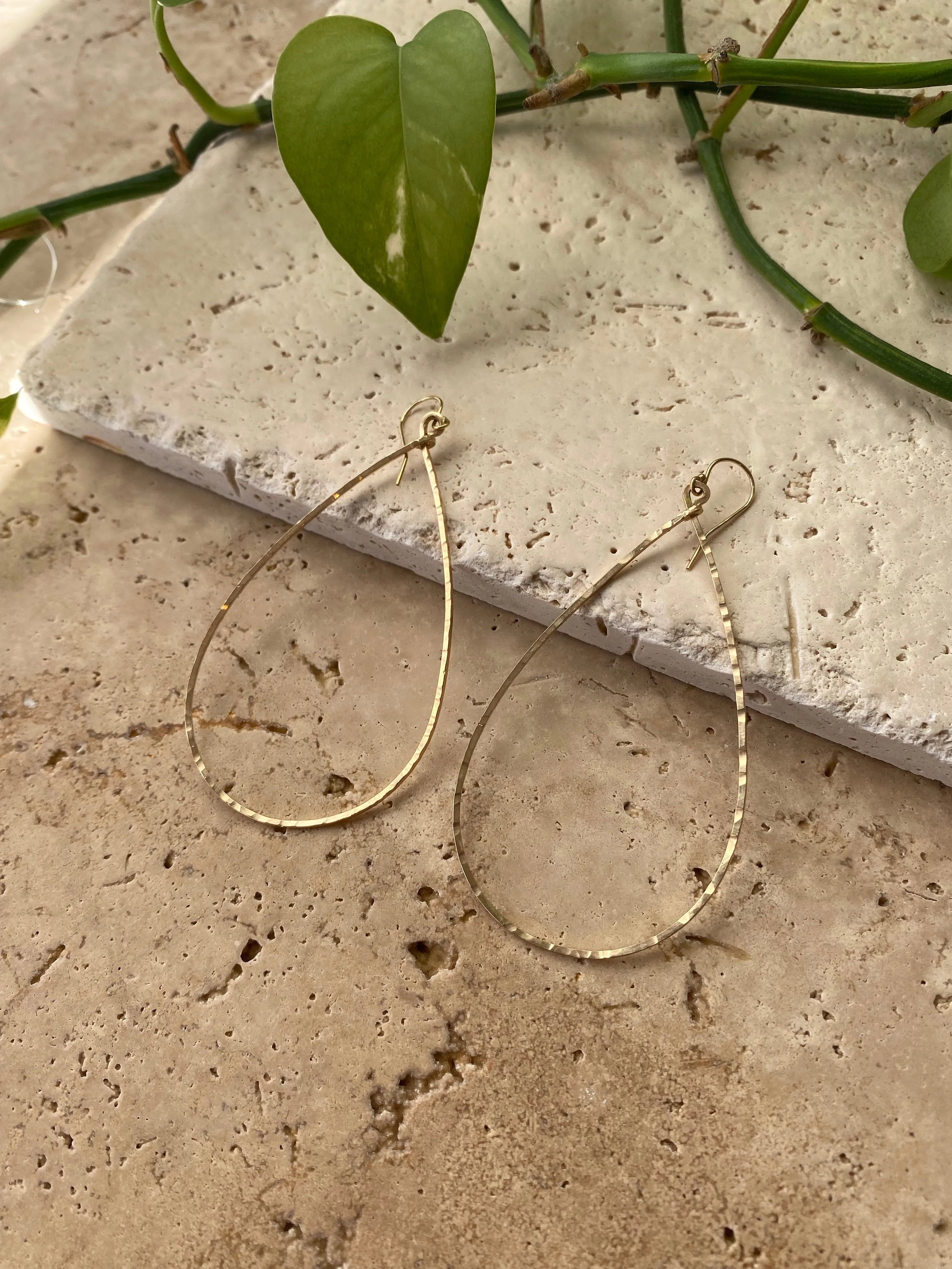 XL Teardrop Hoops